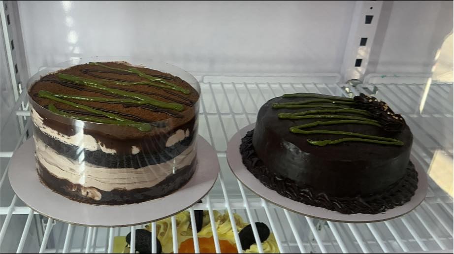 Dark Chocolate Matcha Cake